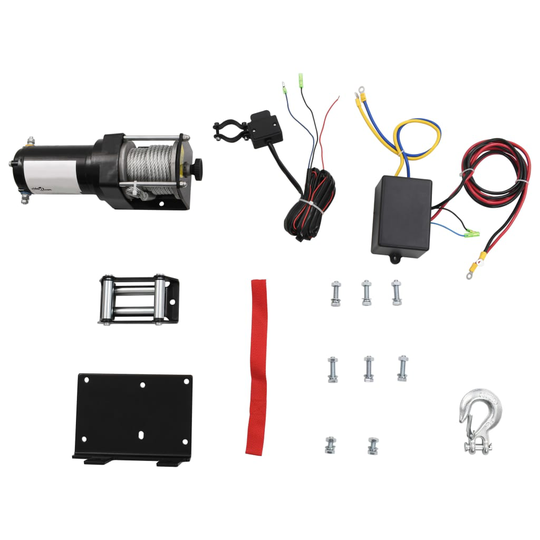 vidaXL vidXL Elektrisk vinsch 12 V 1360 kg med monteringsplatta