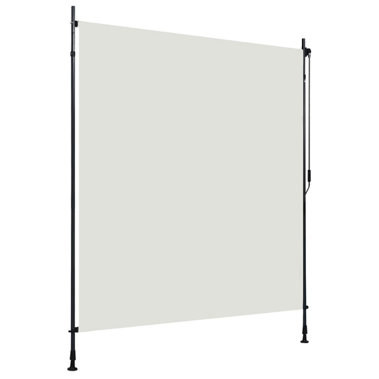 vidaXL Rullgardin utomhus 200x270 cm gräddvit