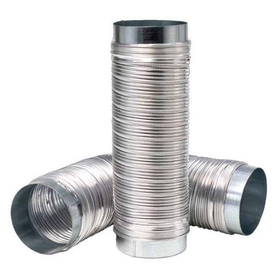 REC Indovent Drasut 80 Metallslang utdragbar 1 m 80 mm