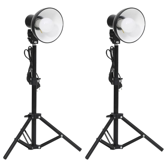 vidaXL Studiebelysning mini 2 st