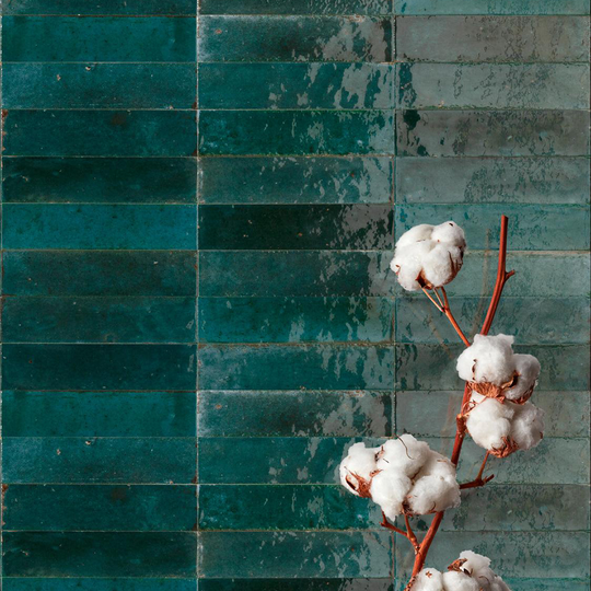 Kakel Marazzi Lume Blue 6x24 cm