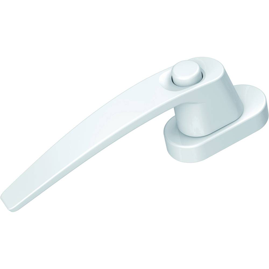 Basi 7554-0012 Fönstergrepp med tryckknappssäkring Vit (glänsande)