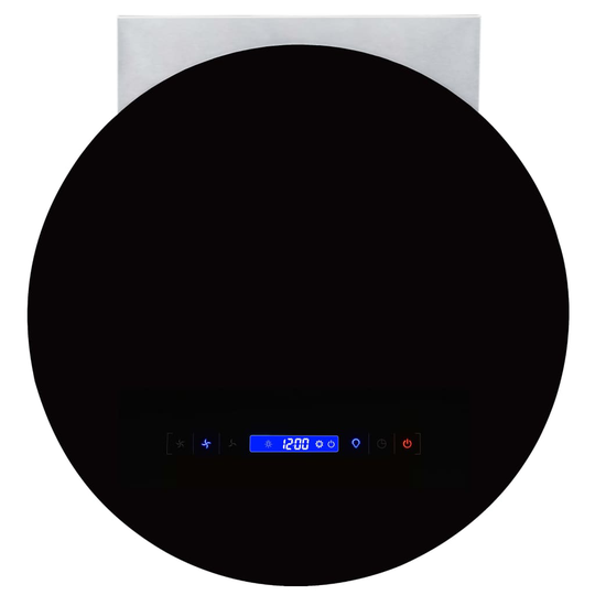 vidaXL Väggmonterad köksfläkt med LCD 756 m³/tim LED