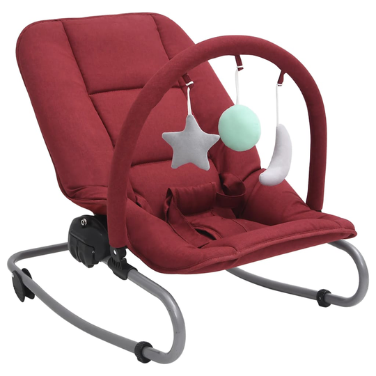 vidaXL Babysitter röd stål