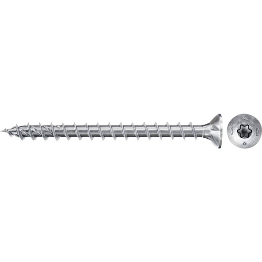 Fischer 670363 Spånskivs-skruv 5 mm 70 mm TX Stål galvaniskt förzinkad 200 st