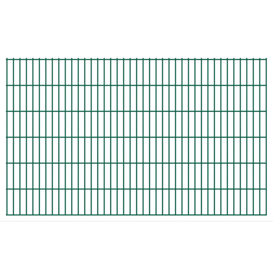 vidaXL 2D Stängselpaneler 2,008x1,23 m grön