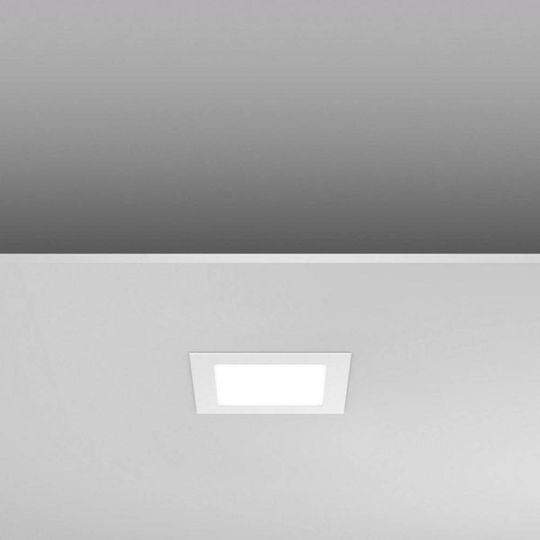 LED-panel infälld LED EEK: beroende av ljuskälla RZB Toledo Flat LED/9W-3000K 172 901486.002 Vit