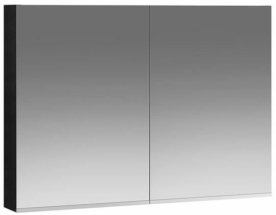 Ifö Spegelskåp Option Med Två Dörrar Svart Ekfanér 90 cm