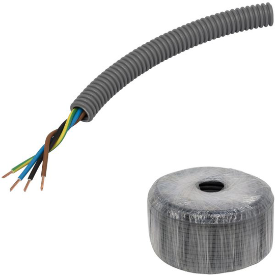 Pipelife FQ PowerFlex Kabel fördragen, tvinnad 16 mm x 100 m, 4G1.5 mm²