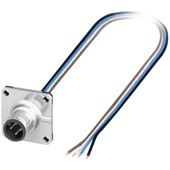Phoenix Contact 1419991 Sensor/ställdon-kontaktdon M12 Kontakt hane inbyggd 0.50 m Antal poler (RJ): 4 1 st