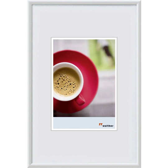 walther+ design Växelram akryl KW318H Pappersformat: 13 x 18 cm Vit