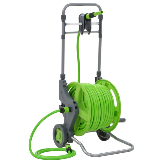 vidaXL Vattenslangvinda med hjul 45+2 m