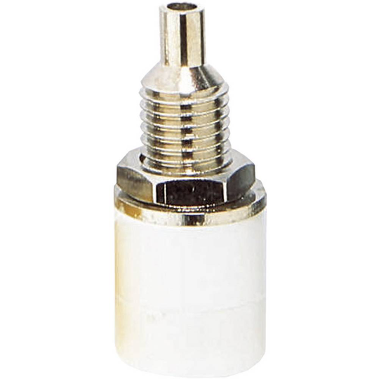 BKL Electronic 072312 Labhylsa Hona inbyggd vertikal Stift-Ø: 4 mm Vit 1 st