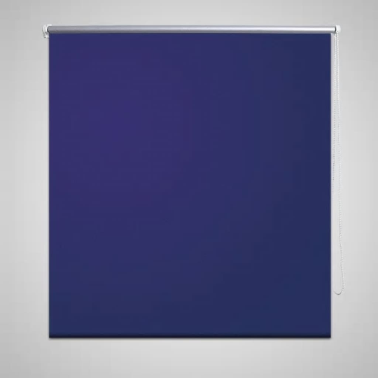 vidaXL Rullgardin marinblå 80 x 230 cm mörkläggande