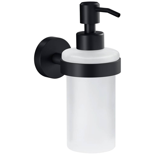tesa MOON BLACK 40565-00000-00 Tvåldispenser 200 ml Svart (matt), Glas satinerat