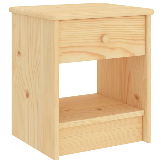 vidaXL Sängbord ljust trä 35x30x40 cm massiv furu