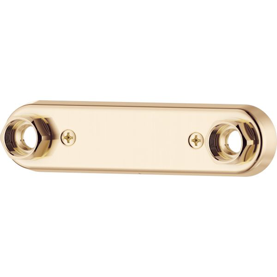 FM Mattsson S600030.60 Blandarfäste Oval, polerad mässing 16 mm