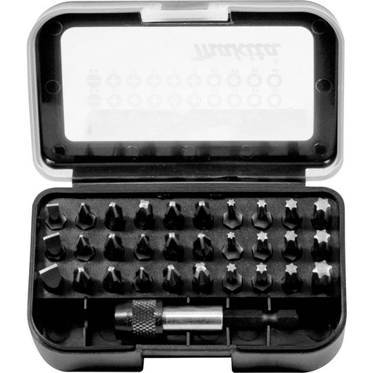 Makita Makita D-30667 Bit-Set 31 delar Spår, Stjärnspår Phillips, Stjärnspår Pozidriv, T-Profil inkl. bithållare