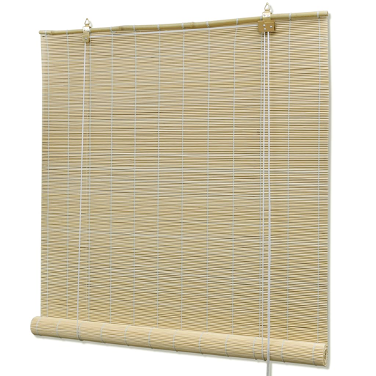 vidaXL Rullgardin bambu 140x220 cm naturlig