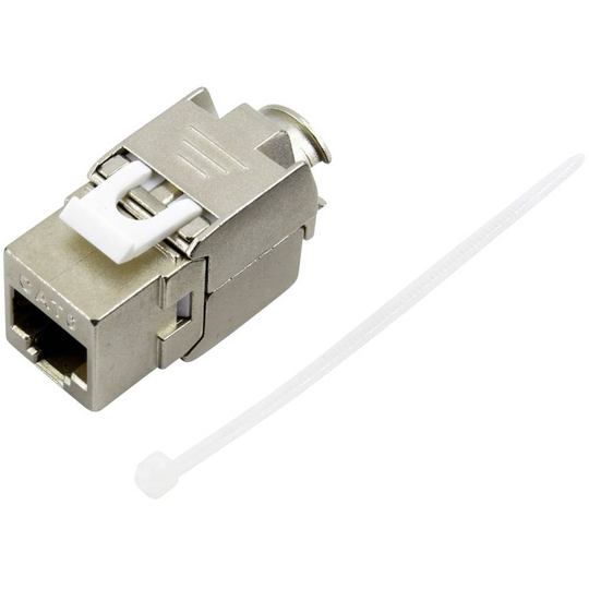 RJ45-koppling, CAT 6a Koppling rak Metall TRU COMPONENTS 93038C362 1 st