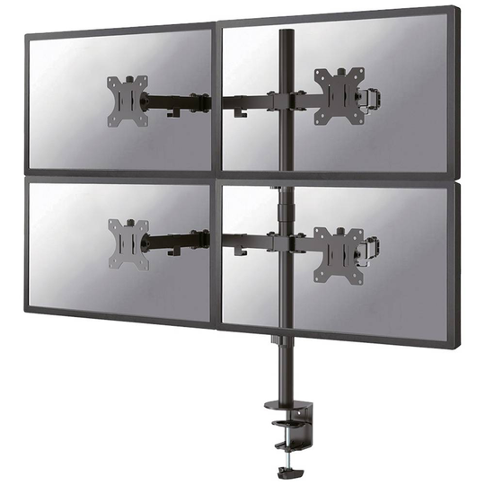 Neomounts by Newstar FPMA-D550D4BLACK Monitor bordsfäste 33,0 cm (13) - 81,3 cm (32) Tiltbar, Roterbar, Svängbar