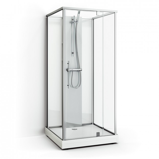 Macro Duschkabin Bliss One - Klarglas Natur 103 x 103