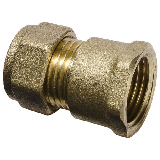 Gelia 3006155122 Klämringskoppling rak, för PEX, inkl. stödhylsa inv. gänga, 15xG15