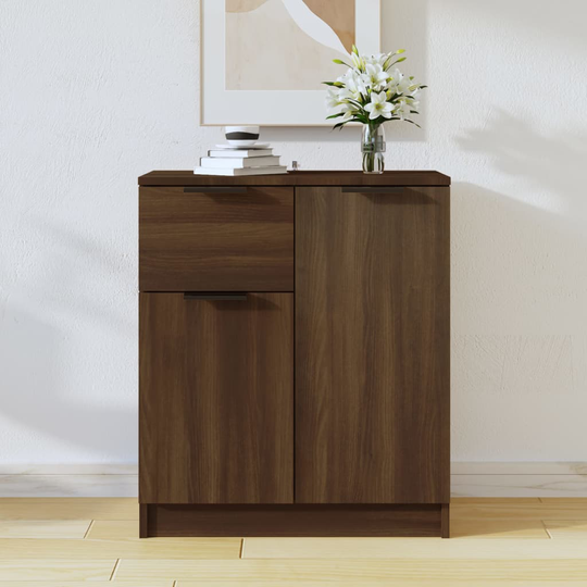 vidaXL Byrå brun ek 60x30x70 cm konstruerat trä
