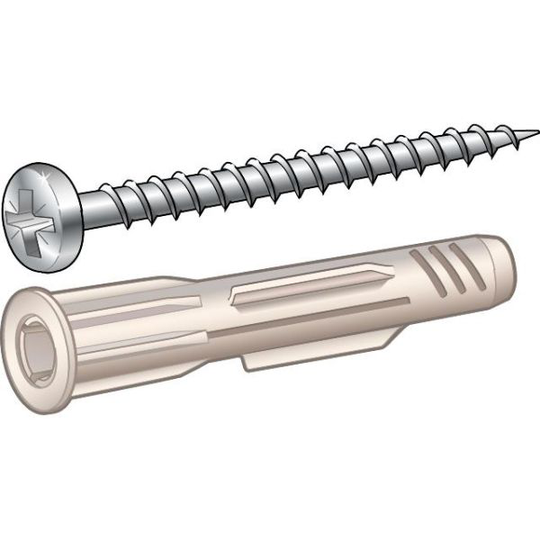 ESSVE TB Universalplugg med skruv, 5-pack 5x30mm
