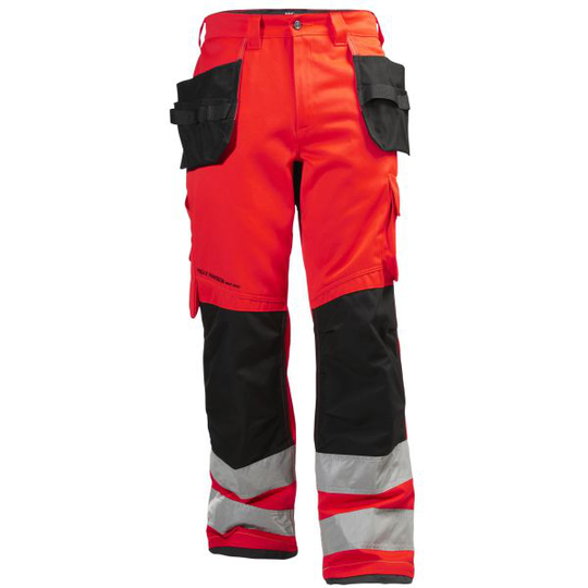 Helly Hansen Workwear Alna 77413-169 Arbetsbyxa varsel, röd/svart C44