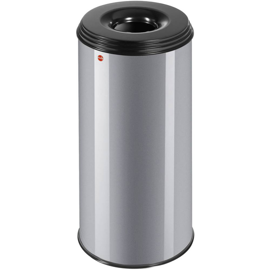 Hailo Papperskorg ProfiLine safe XL 0950-652 50 l (B x H) 33 cm x 63 cm Stålbleck Silver 1 st