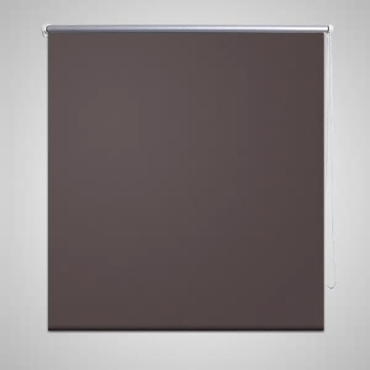 vidaXL Rullgardin brun 100 x 230 cm mörkläggande