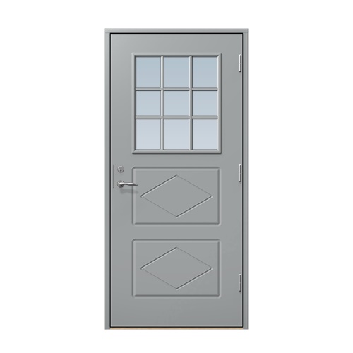 Entrédörr till villa Benarp 10 x 21, Högerhängd, Stengrå