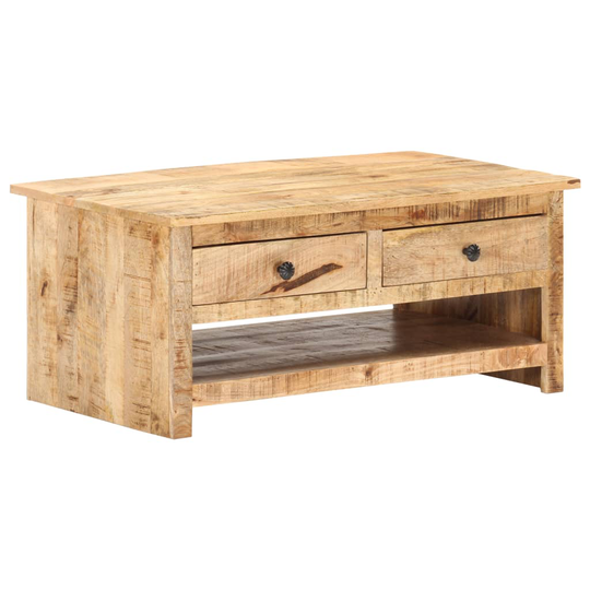 vidaXL Soffbord 88x50x38 cm grovt mangoträ