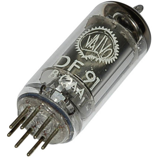 DF 91 = 1 T 4 Elektronrör Pentod 45 V 1.7 mA Antal poler: 7 Lampsockel: Miniatyr Innehåll 1 st