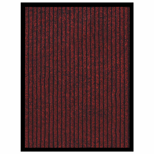 vidaXL Dörrmatta rödrandig 40x60 cm