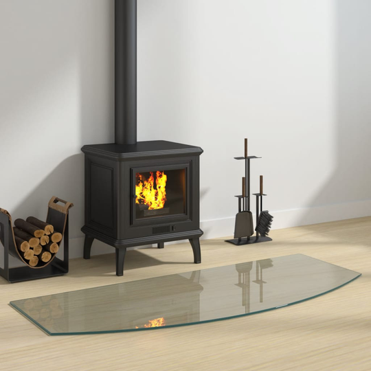 vidaXL Glasskiva för öppen spis 120x50 cm