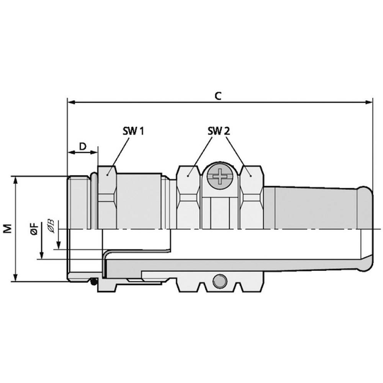 LAPP 52105600 SKINDICHT® SRE-M 20X1,5/13,5/9/6 Kabelförskruvning M20 Mässing Mässing 25 st