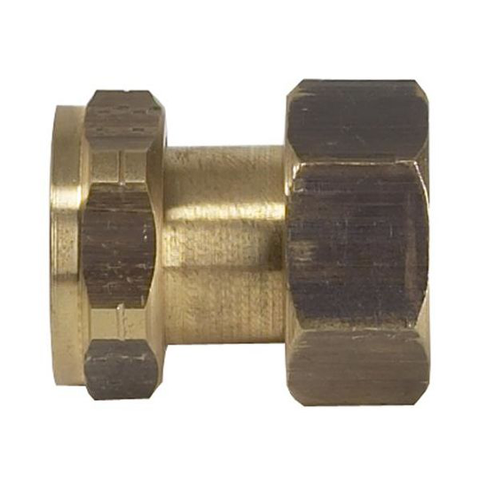 Vatette 1946089 Dubbelmutter 22 mm x G20, mässing