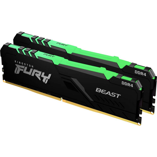 Kingston KF430C15BB1AK2/32 Internminne Desktop Kit FURY Beast RGB 32 GB 2 x 16 GB DDR4 3000 MHz CL15