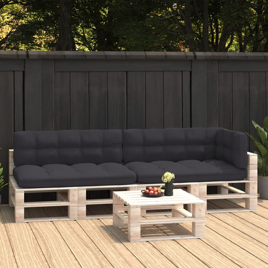 vidaXL Dynor till pallsoffa 5 st antracit