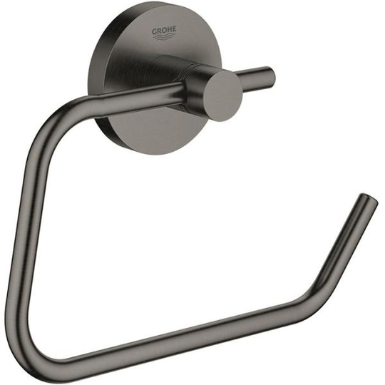Grohe Essentials Toalettpappershållare utan lock Borstad Hard Graphite