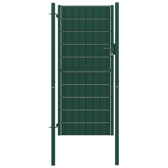 vidaXL Grind PVC och stål 100x164 cm grön