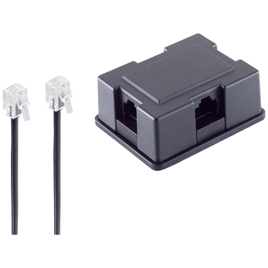 Shiverpeaks ISDN Adapter [1x RJ45 hona 8p4c - 6x RJ45 hona 8p4c] 3 m Svart