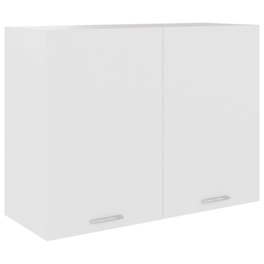 vidaXL Väggskåp vit 80x31x60 cm spånskiva