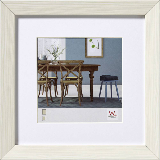 walther+ design Växelram akryl EF440W Pappersformat: 40 x 40 cm Vit