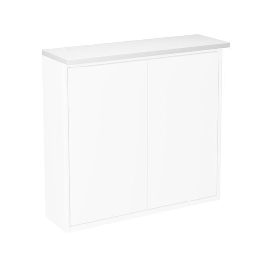 Gustavsberg Graphic Toppskiva för skåp 60 x 16 cm, med belysning Vit