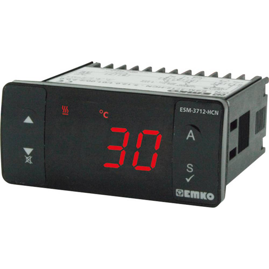 Emko ESM-3712-HCN.5.12.0.1/01.00/2.2.0.0 2-punkts regulator Termostat PTC -50 till 130 °C Relä 16 A, Relä 5 A (L x B x H) 65 x 76 x 35 mm