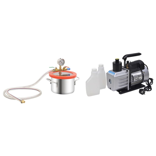 vidaXL Vakuumkammare med 2-stegs pump 3,7 L