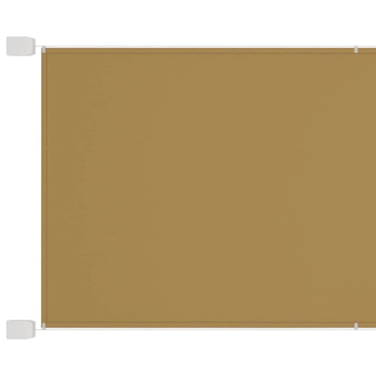 vidaXL Markis vertikal beige 100x600 cm oxfordtyg